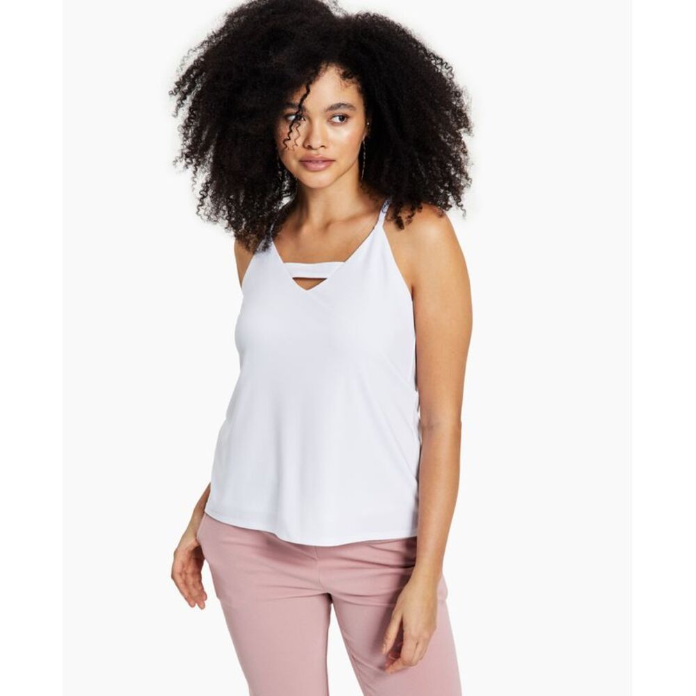 Bar III Zip Back Halter Top